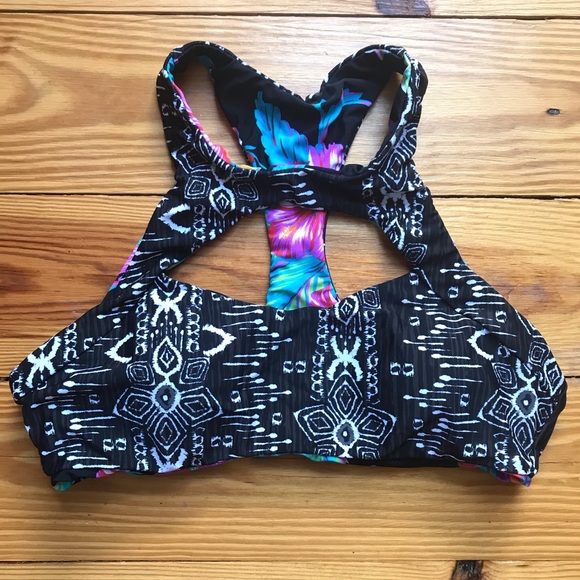 Reversible Bikini Top with Cups, EUC, S - Picture 5 of 6